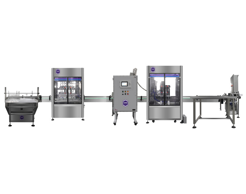 全自动瓶装灌装旋盖生产线