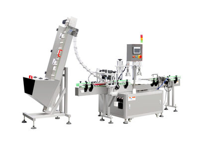 卡盘式2头压盖式旋盖机